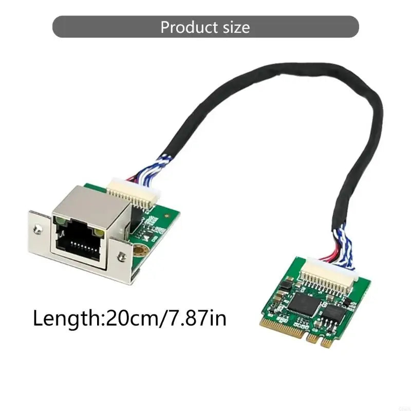 M.2 A+E 2.5Gbps Ethernet Networking Card Controller 2.5Gbps/1000/100Mbps Heat Management 2.5GBASE-T Networking Adapter
