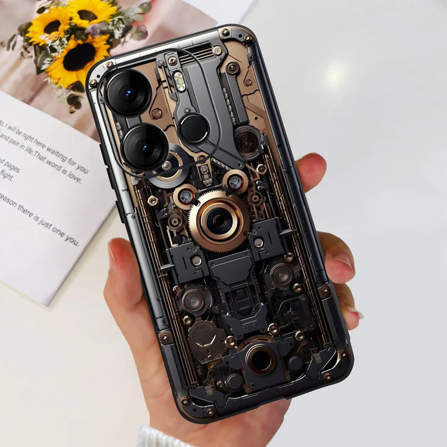 For Tecno Pop 7 Pro Pop7 Case Fashion Marble Soft Silicone Matte Coque For Tecno Spark Go 2023 Funda Pop7Pro BF6 BF7 BF7h Bumper