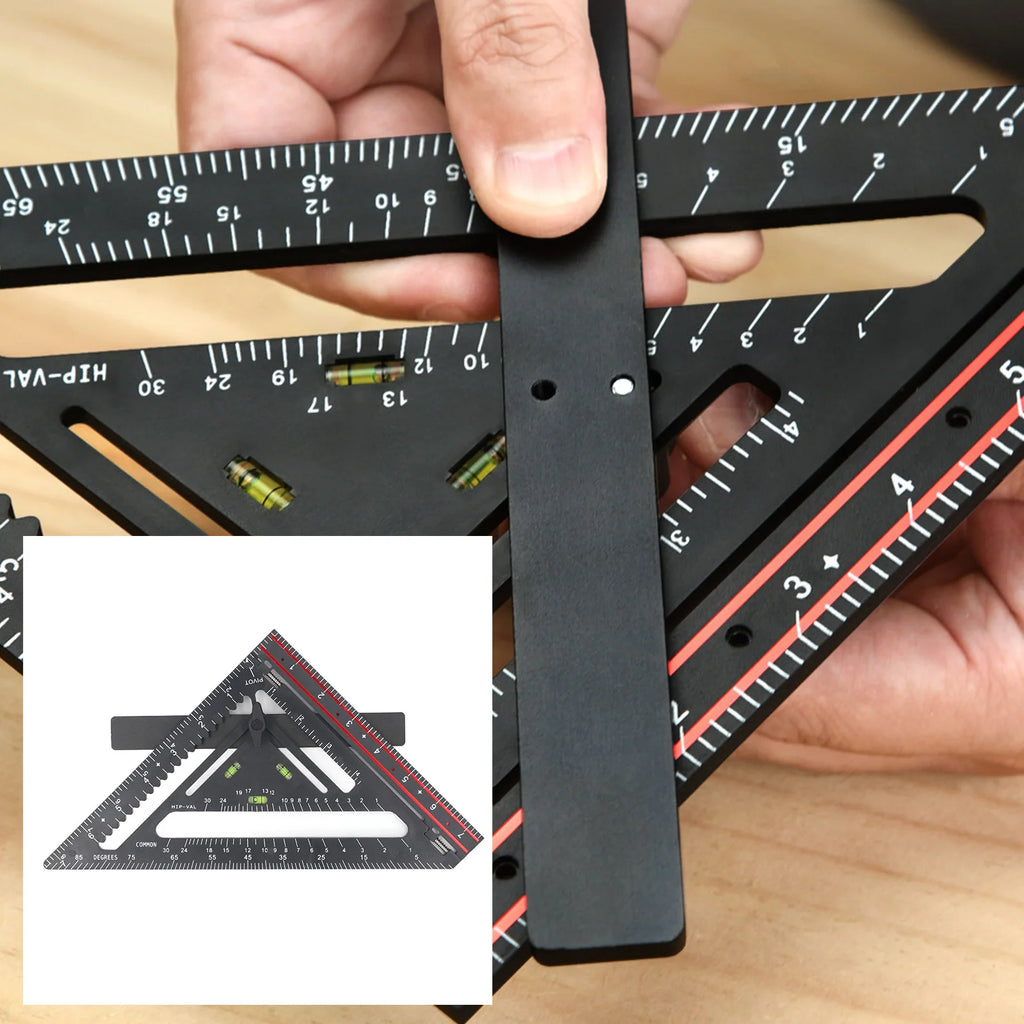 Triangle Ruler 90 Degree Clear Scales Carpenter  for Furniture Architectural Designs for Architects Designers Students