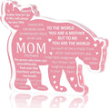 Gifts for Mom - Mothers Day Gift for Mom from Daughter,Son Mother Christmas Birthday Present Mama Bear Plaque Desk