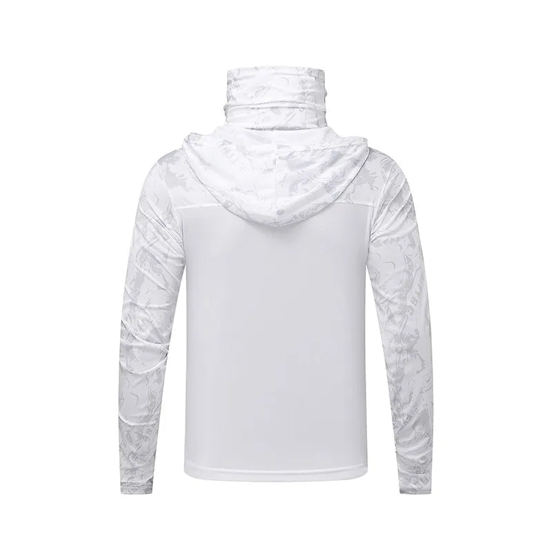 Summer Men's and Women's Sunscreen Fishing Clothes Loose big Size Thin Casual Quick Drying Ice Silk Camouflage Sunscreen Jacket