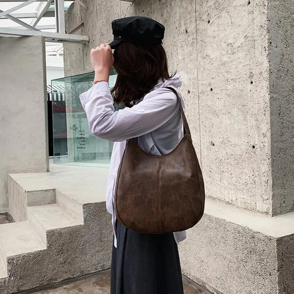 Women's Handbags Vintage Luxury Leather Shoulder Bag Designers Large Bag Modern Fashion Brand Female