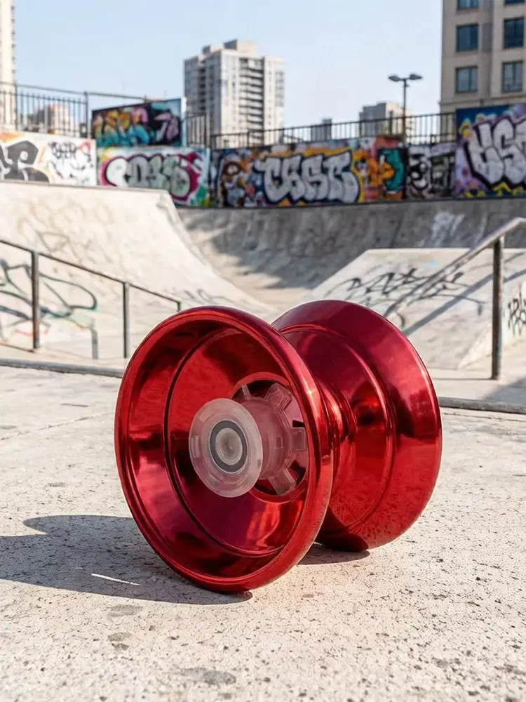 Premium Alloy Metal Yoyo, Stable Smooth Rotation, Classic Decompression Toy for Children and Amateur Players