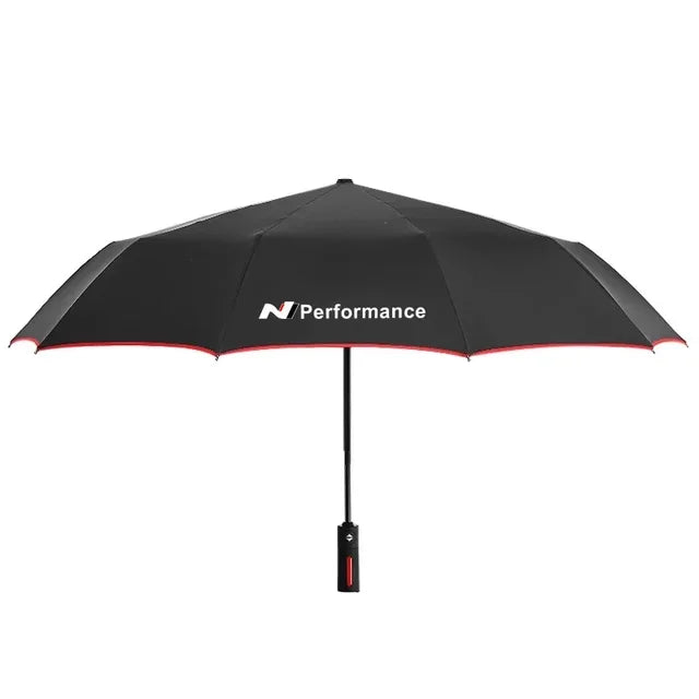 Car Automatic Folding Windproof Sunshade Umbrella For Hyundai N Line N Performance Grand Santafe Tucson Solaris Auto Accessories
