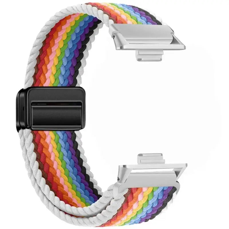 Magnetic Braided Loop For Redmi Watch 6 5 4 Strap Nylon Sport Wristband Bracelet For Xiaomi Mi Band 9 Pro/8 Pro Correa Watchband