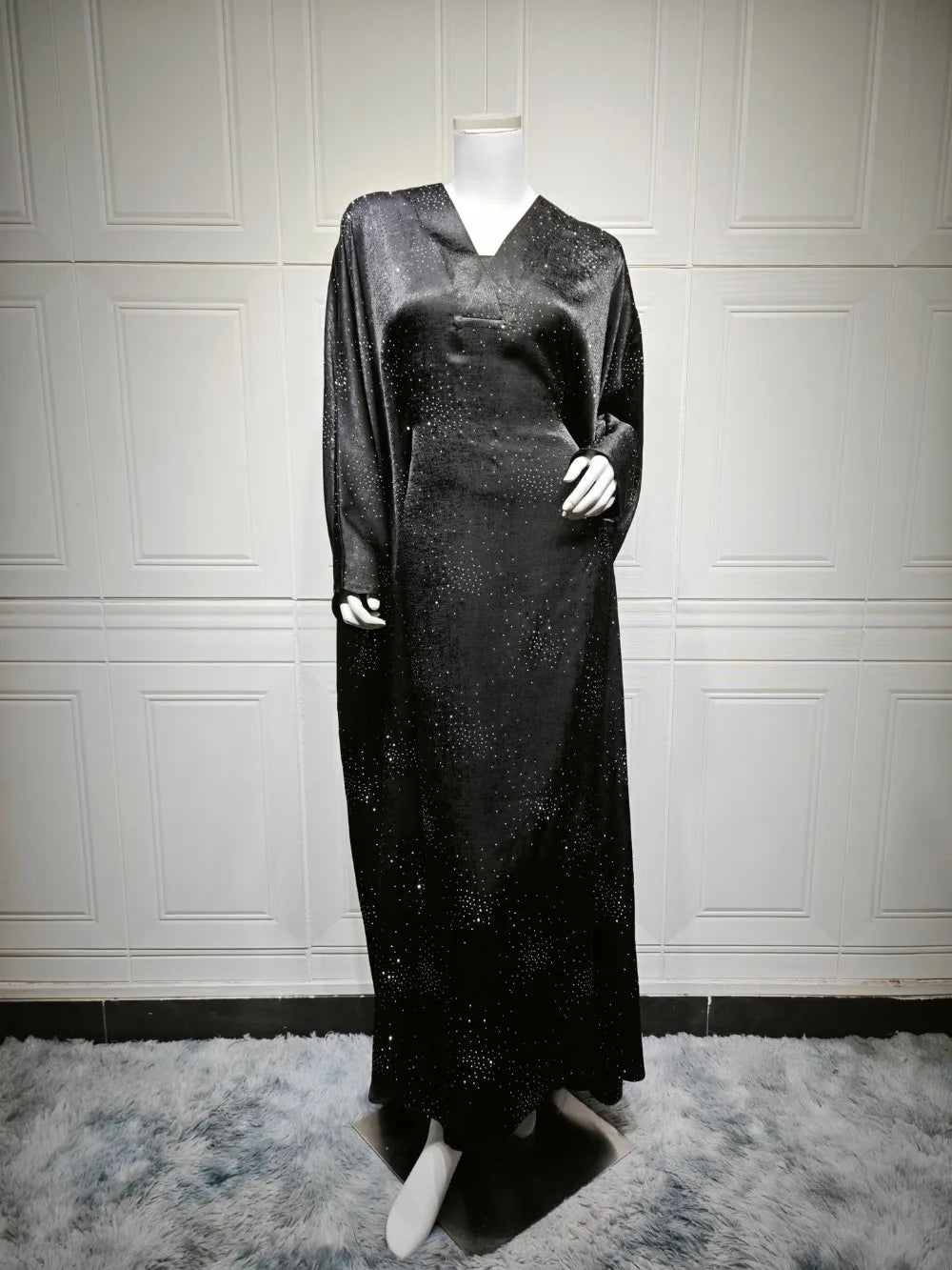 Eid Muslim Abaya Women Diamond Dress Party Night Ramadan Arab Dubai Dresses Kaftan Vestidos Largos Long Robe Jalabiya 2025