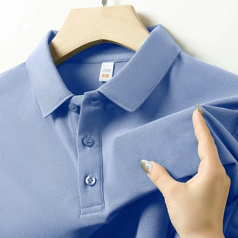 4XL High Quality Breathable Men Women Polo Shirts Casual Solid Color Short Sleeve Soft T-Shirt Oversize Gift Couple T-Shirt Tees