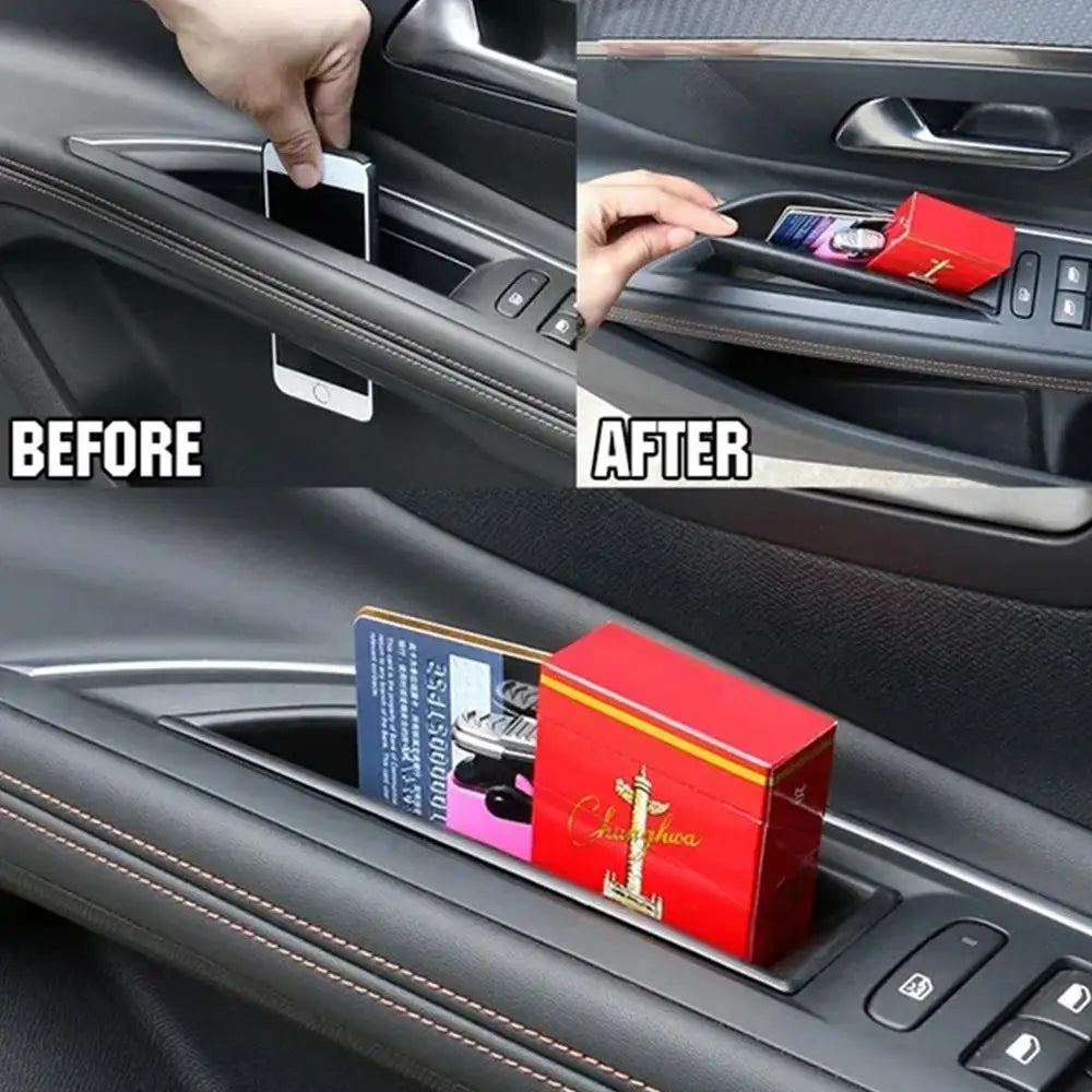 Car Door Handle Armrest Storage Box Case Holder Container Tray Apply For Peugeot 3008 5008 GT 2016-2023