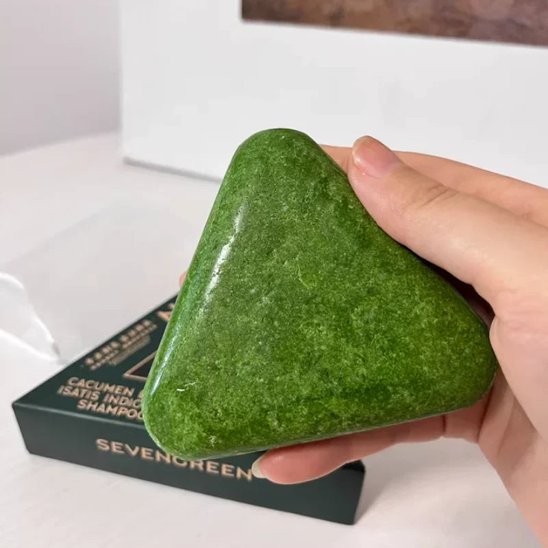 Usman Grass & Platycladus Shampoo Bar For Hair Growth Natural Herbal Soap For Hair Loss Controls Oil Strengthens Roots Shampoo