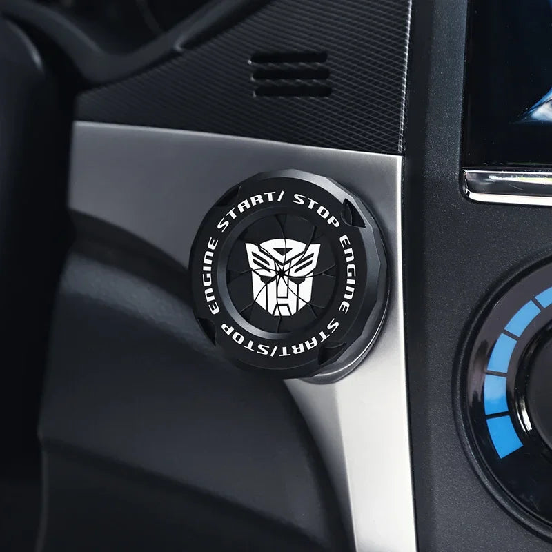 Car Onekey Start Stop Button Cover Car Interior Decor Sticker Engine Ignition Start Switch Protective Cover Motorcycle StartRing