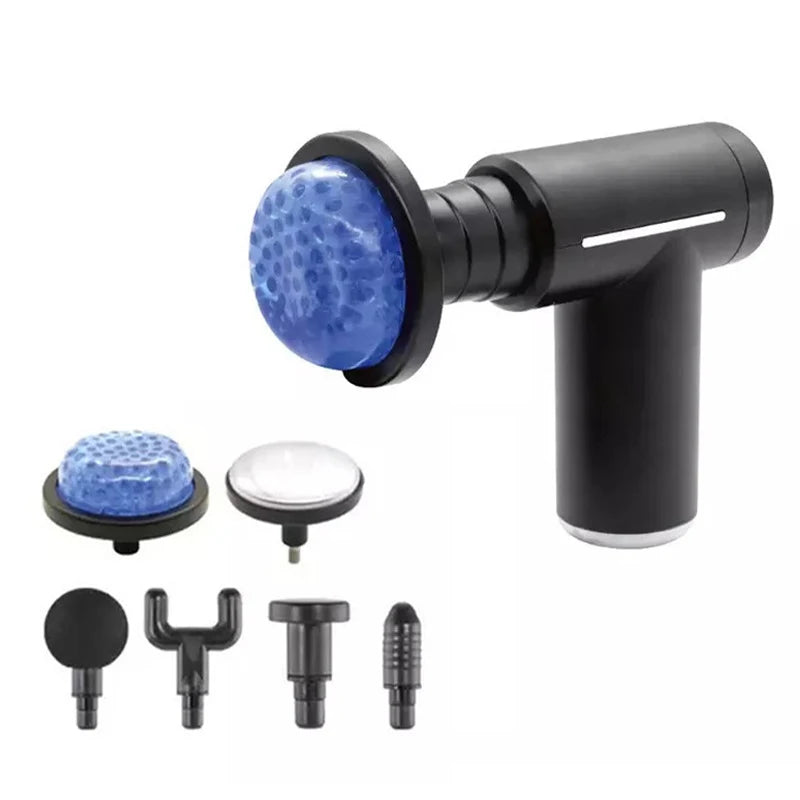 6 Replacement Head Fascia Guns Cold Compress Hot Compress Fitness Electric Impact Gun Muscle Relaxation Massager Small Vibrator