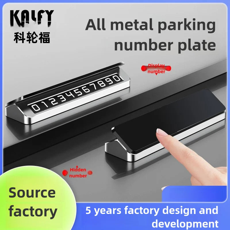 Metal Car Temporary Parking Card Temporary Parking Phone Number In The Car Parking License Plate General Car  Phone Number Plate