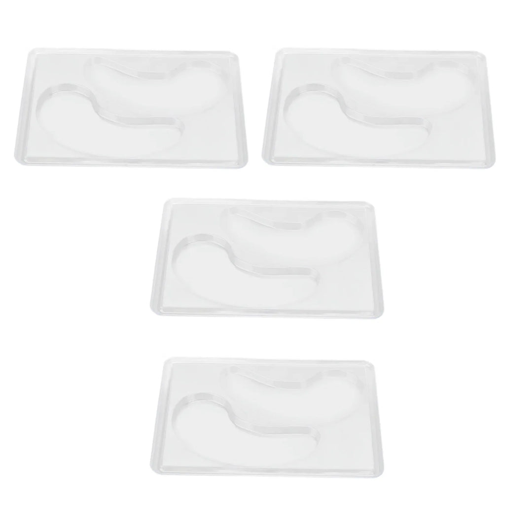 12Pcs Under Eye Patches Molds DIY Healthy Natural Reusable Transparent Eye Mask Patch Tray Plate Face Mask Patch Molds