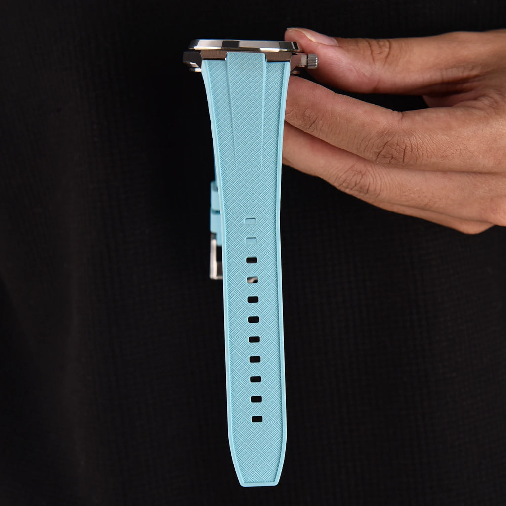 12mm Quick Release Silicone Strap For Tissot PRX T137.407/T137.410 Super Player 40mm Men Convex Rubber Durable Belts Watch Bands