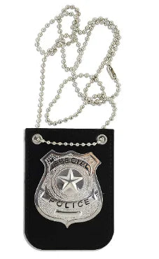 Police clothing accessories: badges, plastic walkie talkie props and other accessories  the ideal choice for dressing up parties