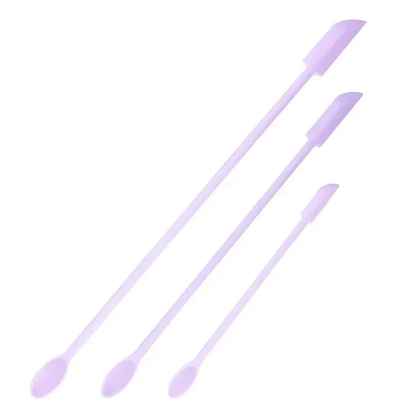 1/3pcs Double-Head Cosmetic Spatula Lengthened Silicone Scraper Jam Deep Bottle Scraper Mini Spatula Set Makeup Beauty Tool Kit