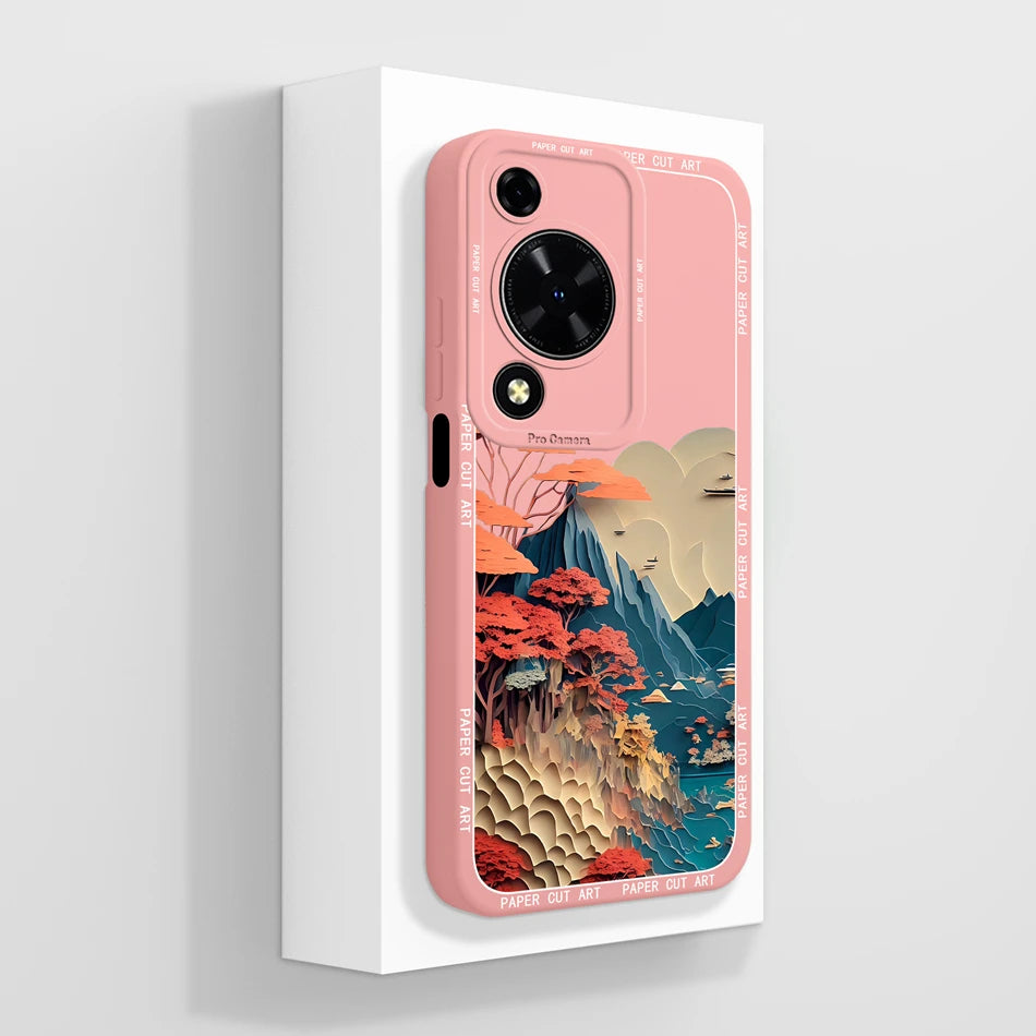 Case For Huawei Nova Y72 Cute Design Phone Cover Camera Protector Soft Liquid Silicone Funda Models MGA-LX3 Protective Bumper
