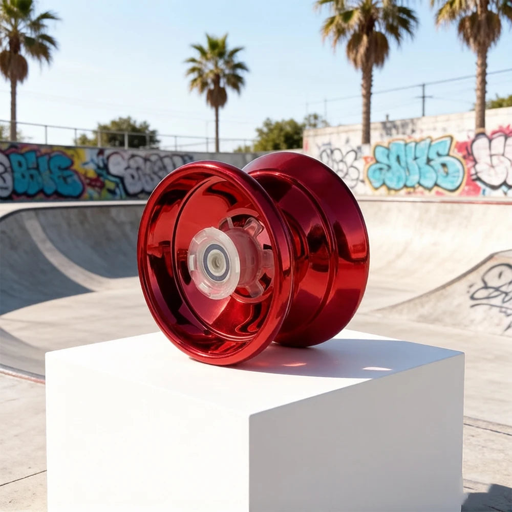 Premium Alloy Metal Yoyo, Stable Smooth Rotation, Classic Decompression Toy for Children and Amateur Players