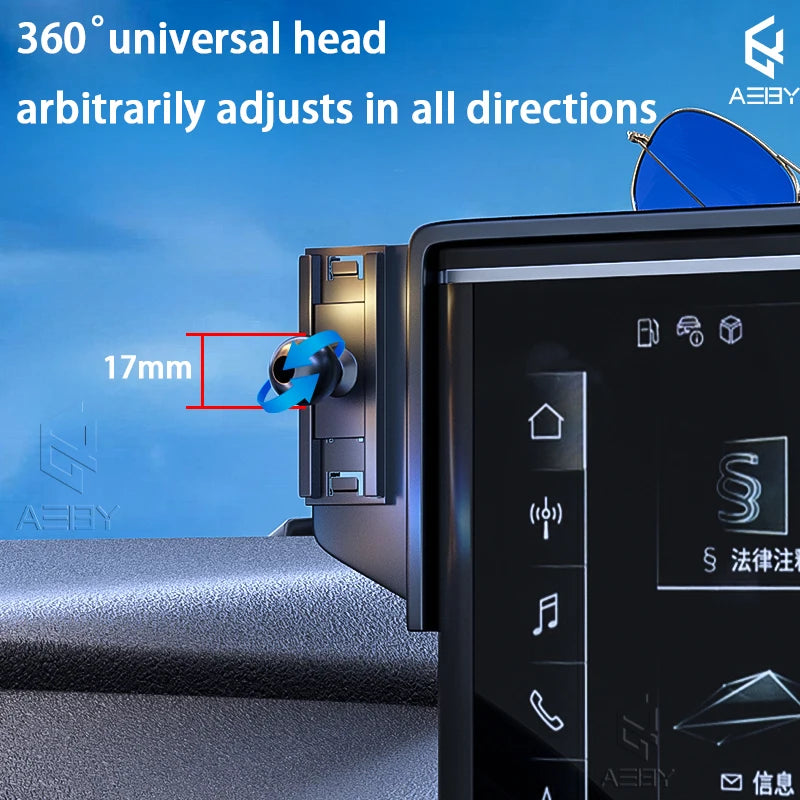 Phone Holde Car For Peugeot 4008 5008 2016-2023 Mobile Support Special Fixed Bracket Base Wireless Charging Stand Interior