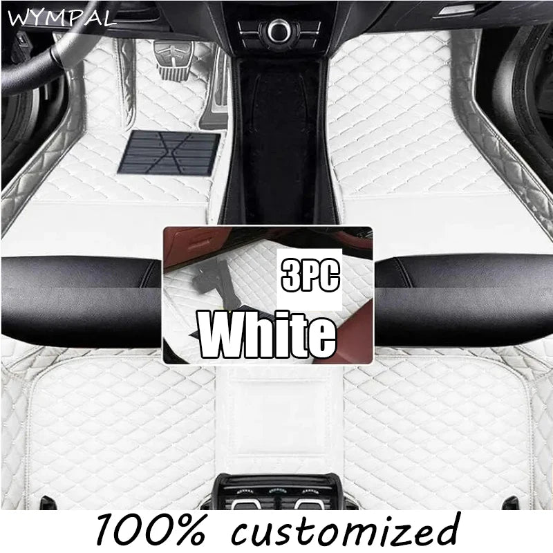 Car Mats Floor For Hyundai Kona Electric OS 2018 2019 2020 2021 2022 Anti Dirt Protective Carpets Leather Mats Car Accessoriess
