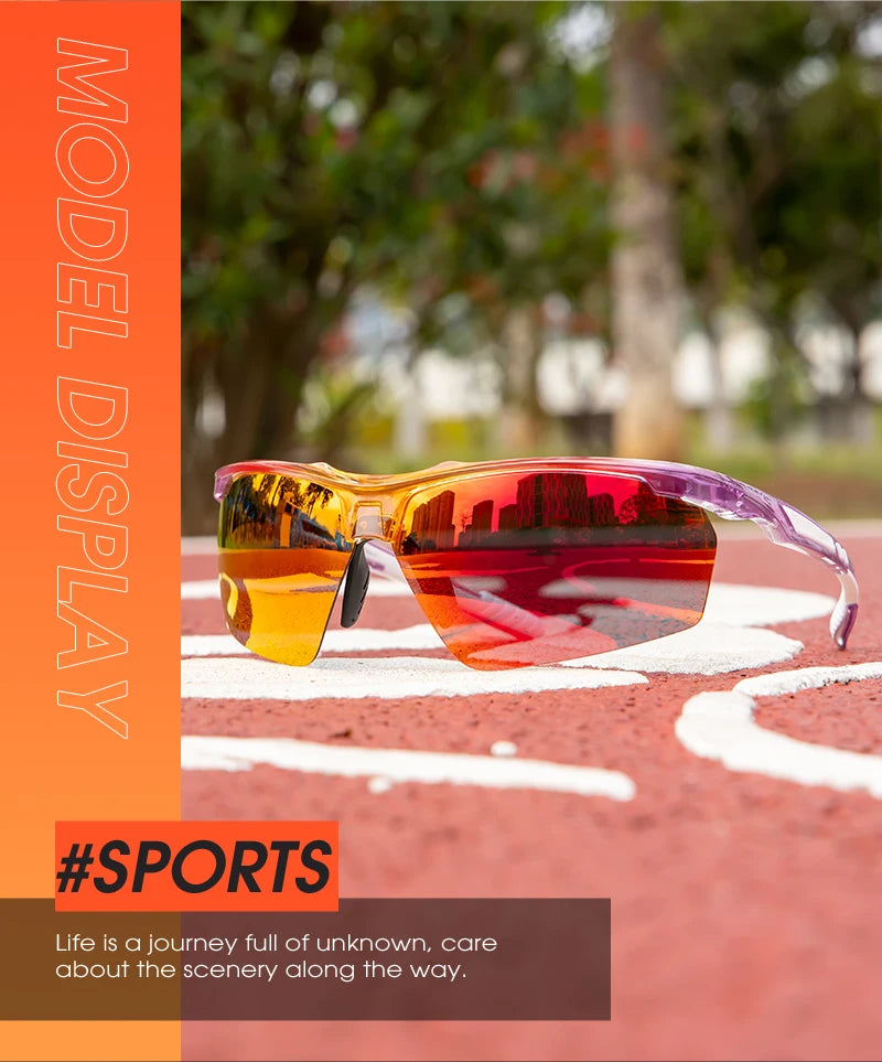 SCVCN Polarized Cycling Glasses Sports Men Women Sunglasses Mountain Road Bike Bicycle Goggles Riding Protection Eyewear 1lens