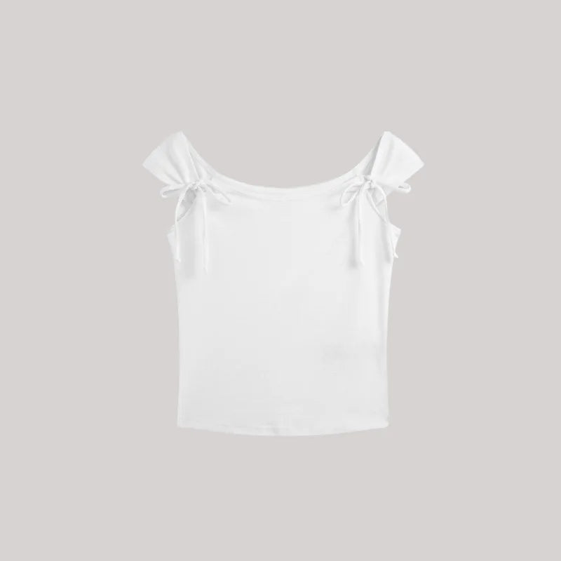 New Sweet Pink Cotton Crimping Short Sleeve Tees Women Summer Casual Simple Square Collar Crop Tops Vintage Basic Y2K T-shirts