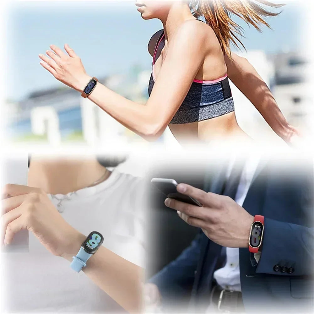 Official silicone Watch band For Xiaomi Mi band 10-NFC Strap Replacement miband10 Bracelet Sport smart mi band 9-8 Accessories