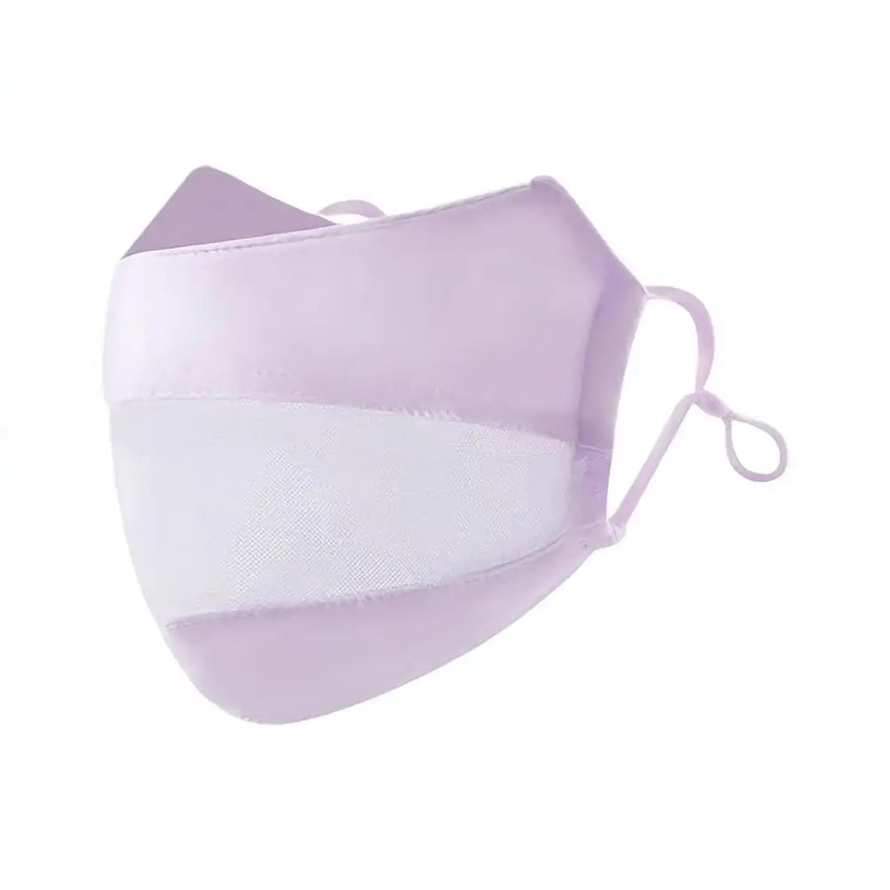 Summer Ice Silk Face Mask Women Cool Breathable Mesh Sunscreen Cover UV Shield for Outdoor Riding Driving Fishing Sport Masks
