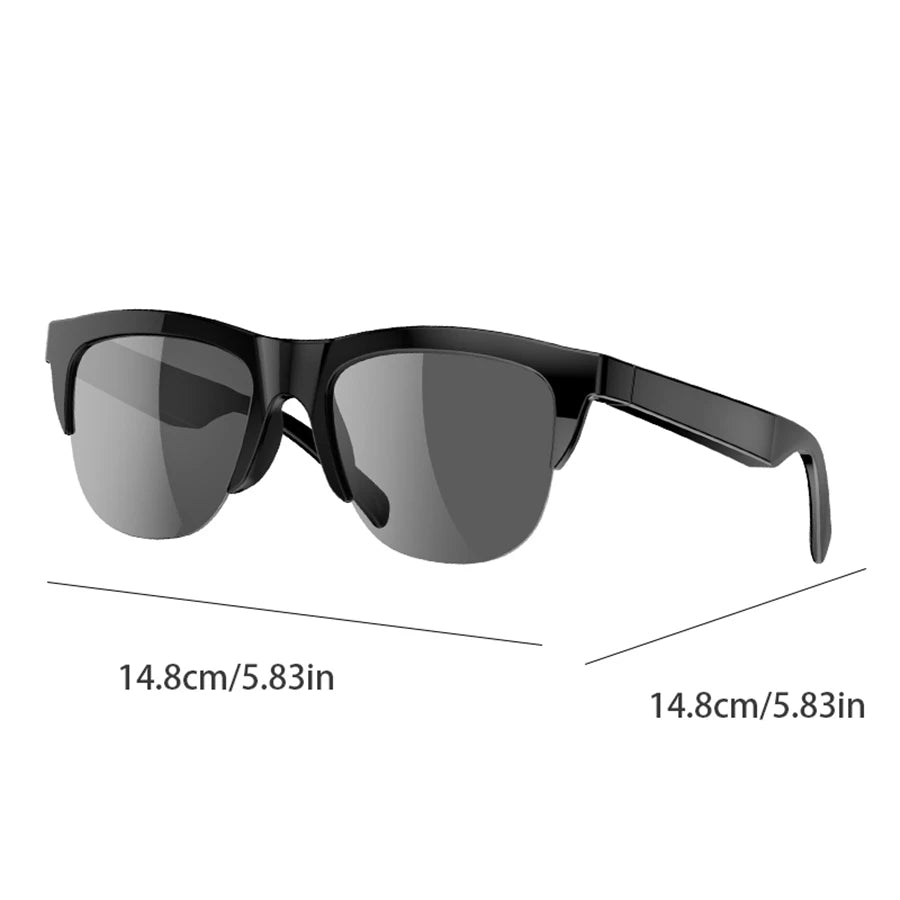 Sunglasses Earphones UV400 Protection PC Lens Sunglasses with Built-in Earbuds Headphones Hifi Sound Music Sport Headset Game