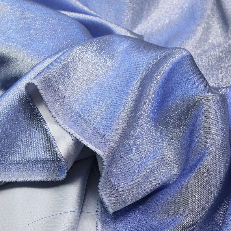 Mermaid Gradient Phantom Fabric Glitter By The Meter for Upholstery Skirts DIY Sewing Fashion Designer Cloth Breathable Textured
