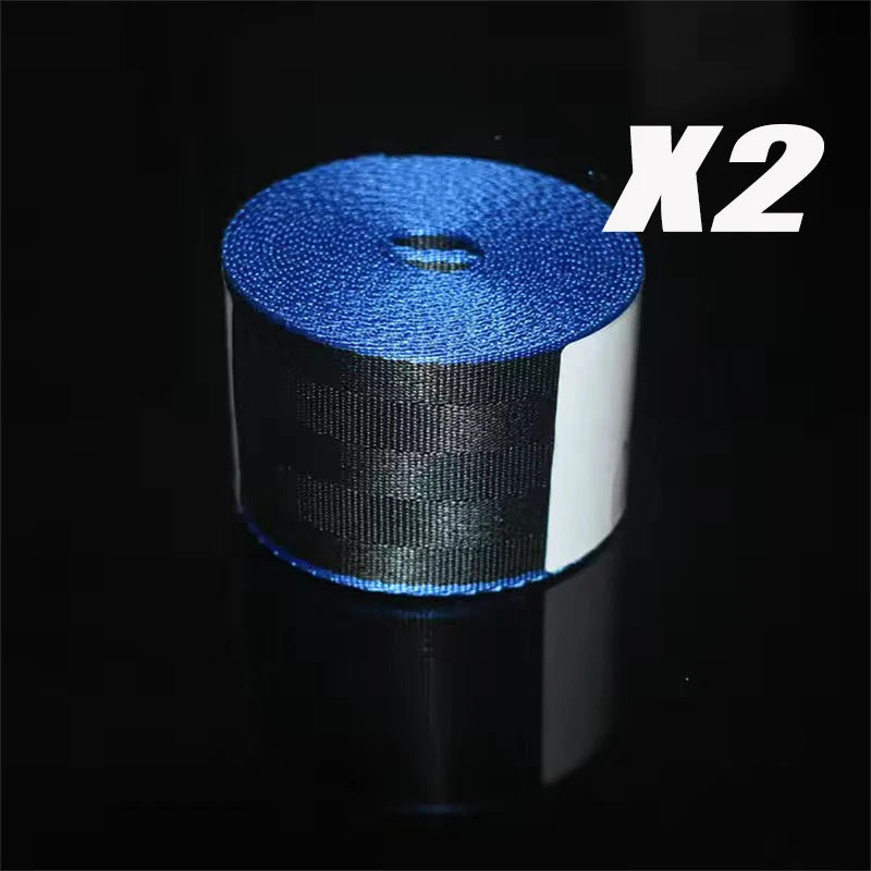 2PCS Car Modification Seat Belt High Strength Wear-resistant Nylon Seat Belt Colourful Universal Colorful Seat Belt Auto Parts
