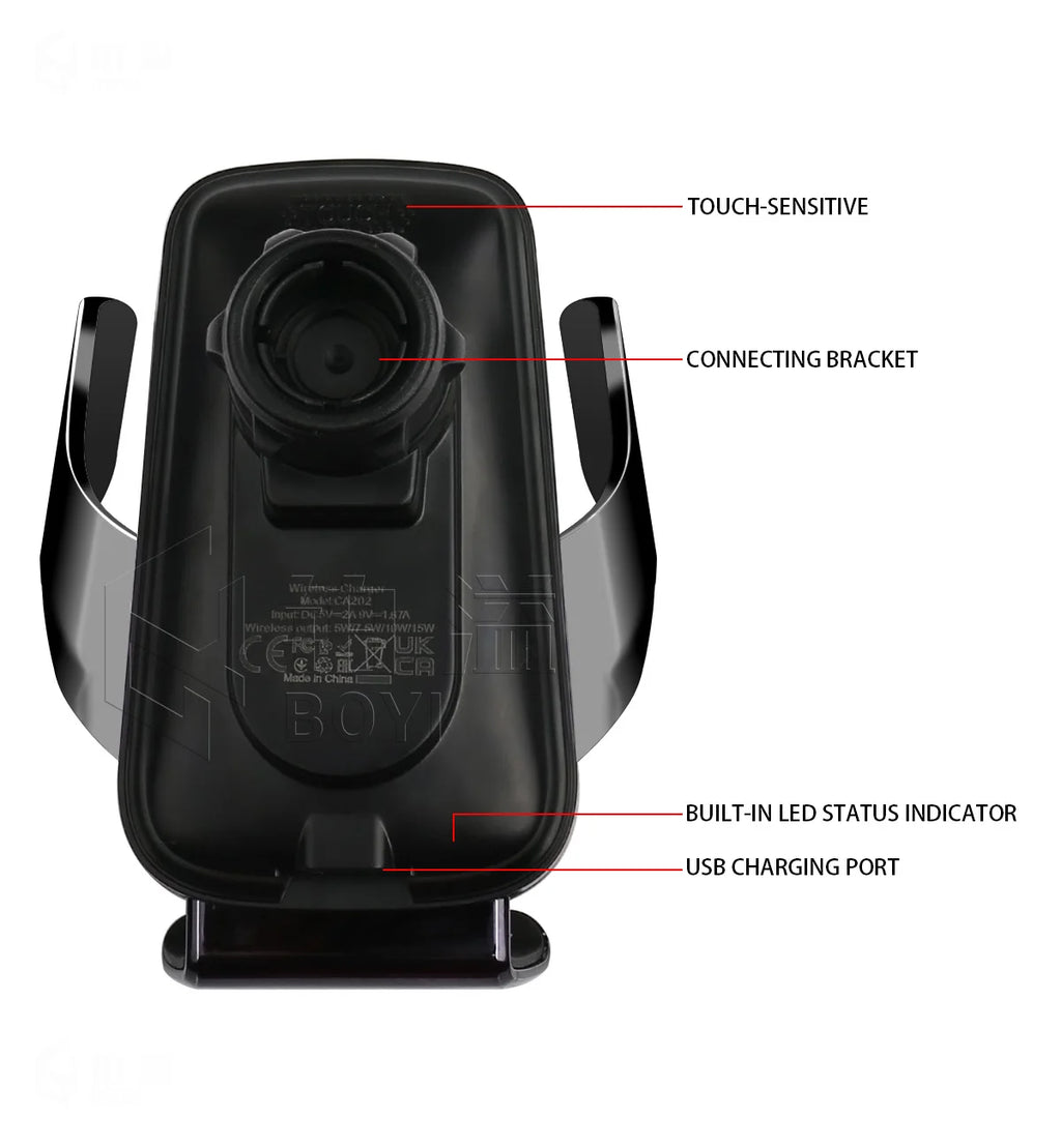 Phone Holde Car For Peugeot 4008 5008 2016-2023 Mobile Support Special Fixed Bracket Base Wireless Charging Stand Interior