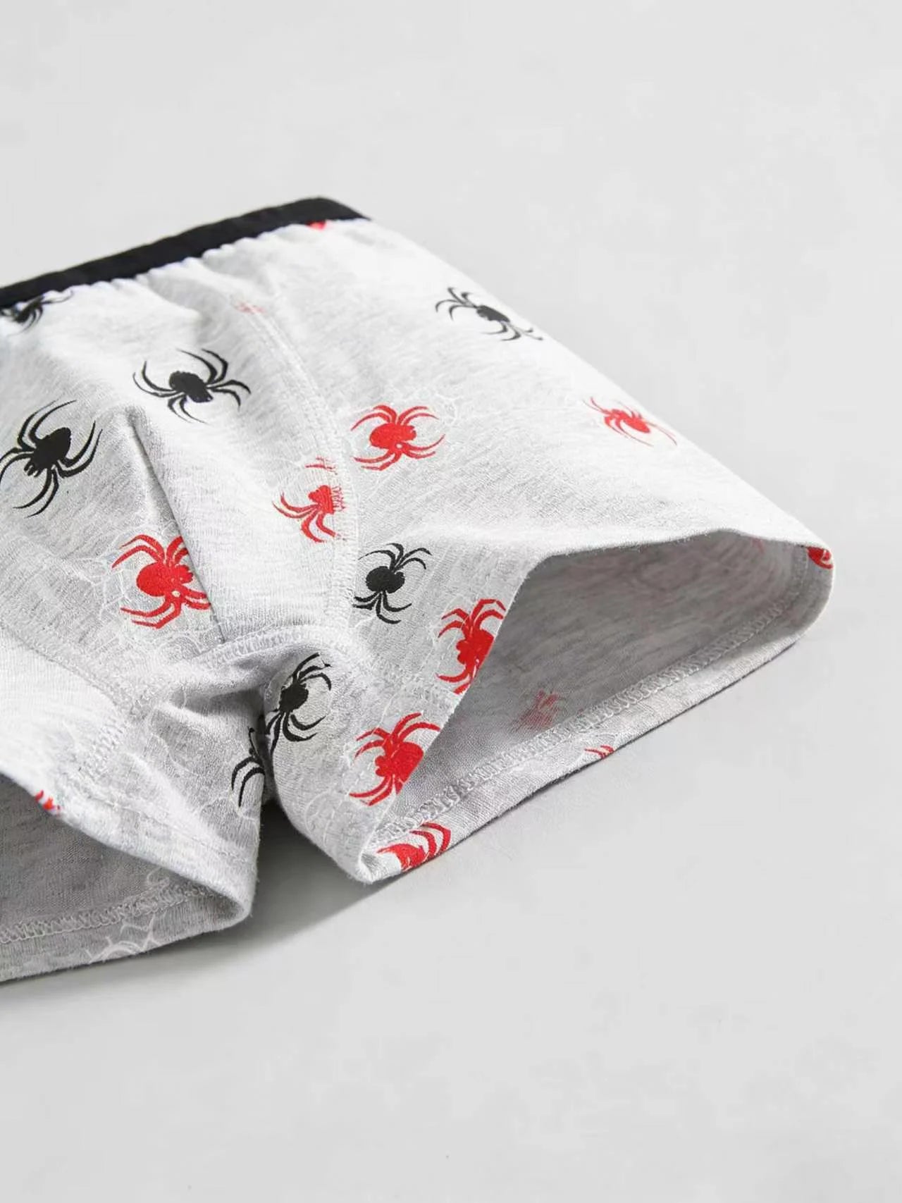 Boy Underwears: Comfortable Spider Print Boxer Briefs for Big Boys, 7-Pack, Sustainably Sourced Cotton