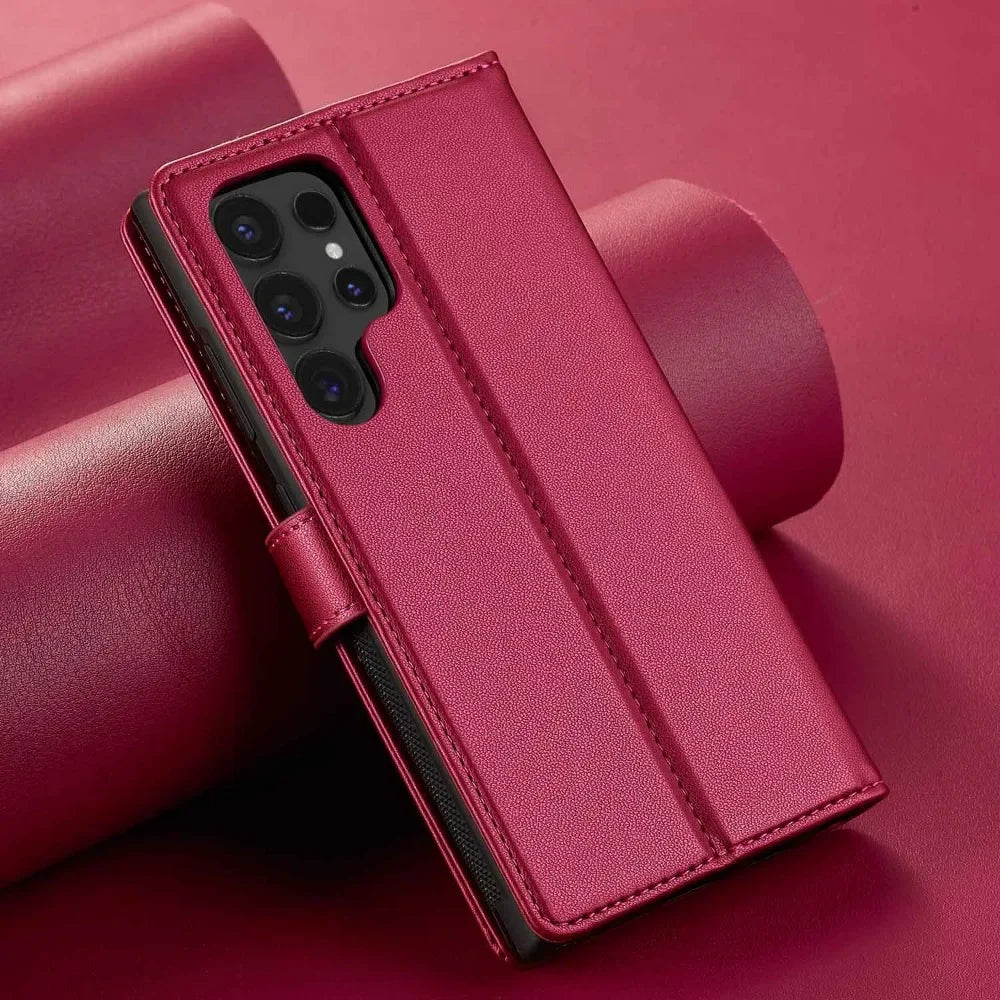 Detachable Wallet Case For Samsung Galaxy S25 Ultra S24 FE S23 + Plus Card Holder Kickstand Shockproof Wrist Strap Flip Cover