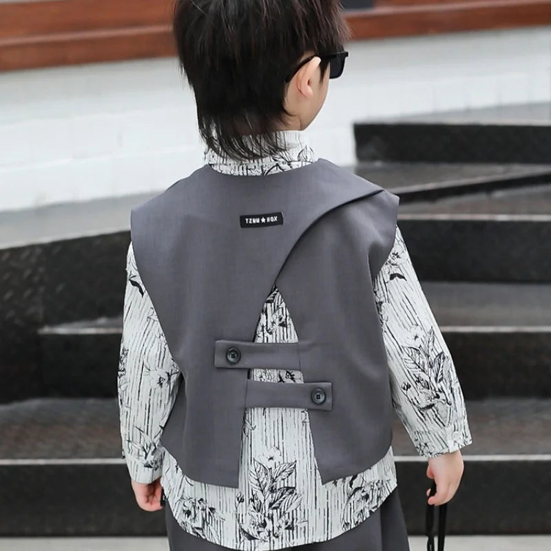 Boys 2026 Top + Pants Two-piece Set of Spring and Autumn New Products Children Children's Top and Bottom Clothes Set KidsOutfits