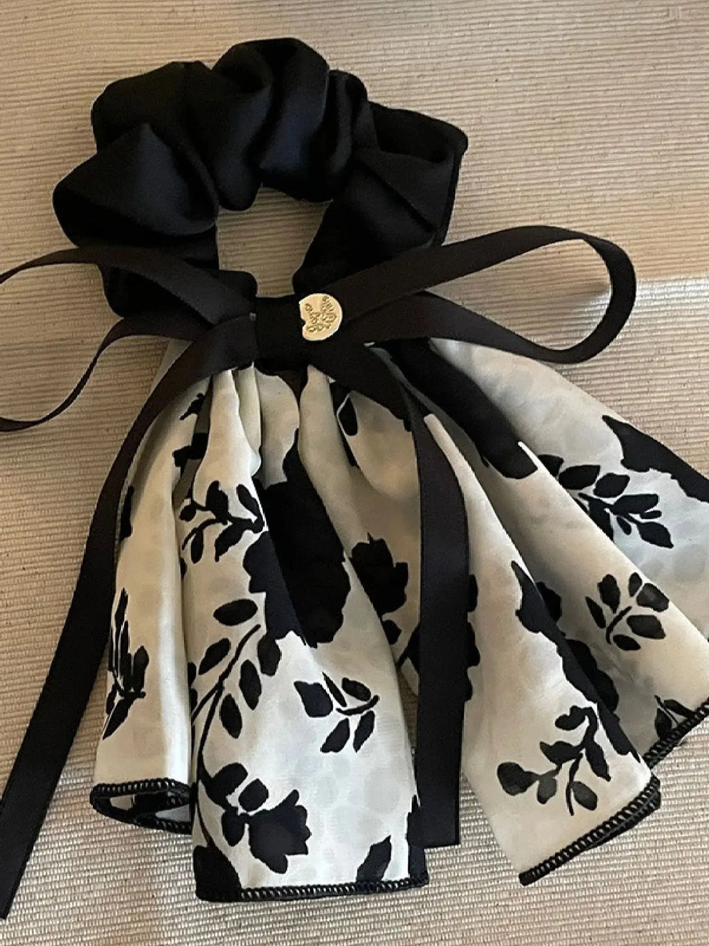 1PC Hair Accessories, New, Elegant, Flower, Flutter, Ribbon, Bow, Vintage, Large Intestine Hair Loop, Premium, Headpiece, Headba