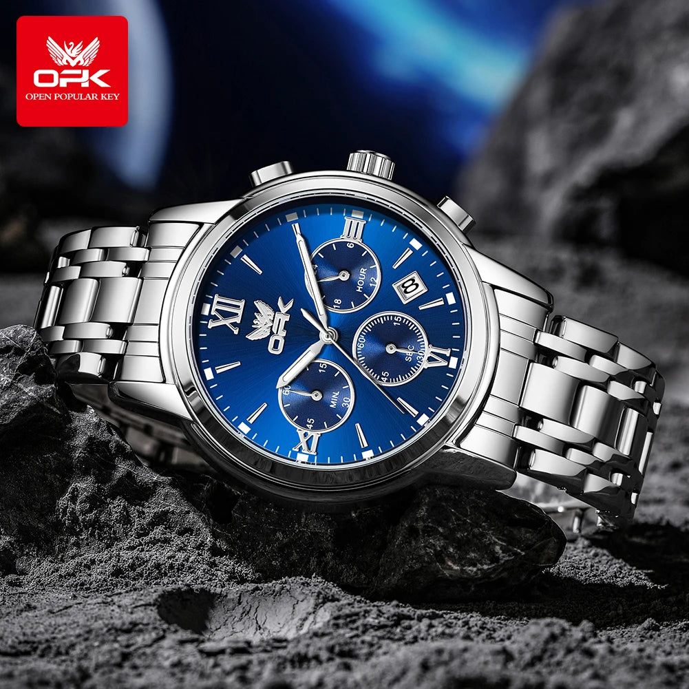 OPK 6047 Multifunctional chronograph with calendar quartz watch
