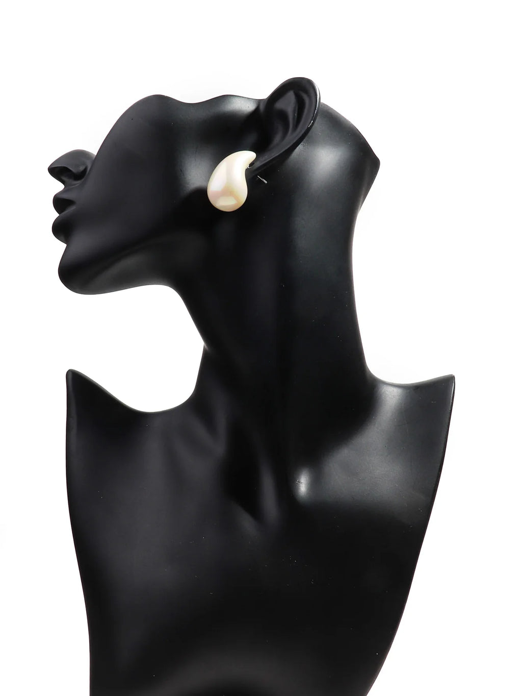 Trendy Acrylic Imitation Pearl Chunky  Dupes Waterdrop Earrings for Women Teardrop Dome Earrings 2024 Luxury Jewelry Gifts