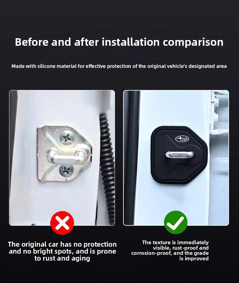 Anti-collision Car Door Lock Protection Cover For Subaru Impreza Forester Outback Legacy Crosstrek XV Leone WRX Solterra Levorg