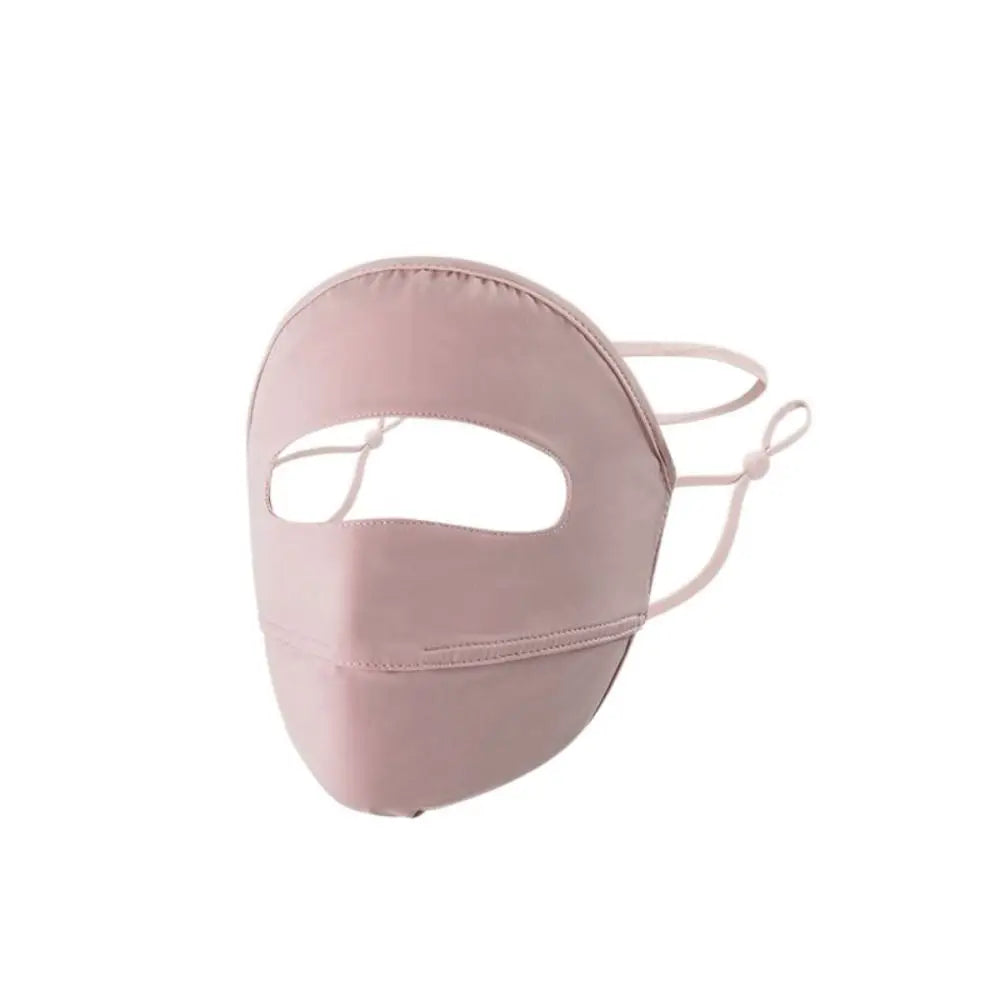 Summer Full Cover Face Mask Sunscreen Mask Ice Silk Uv Protection Breathable Face Shield Sunshade Cycling
