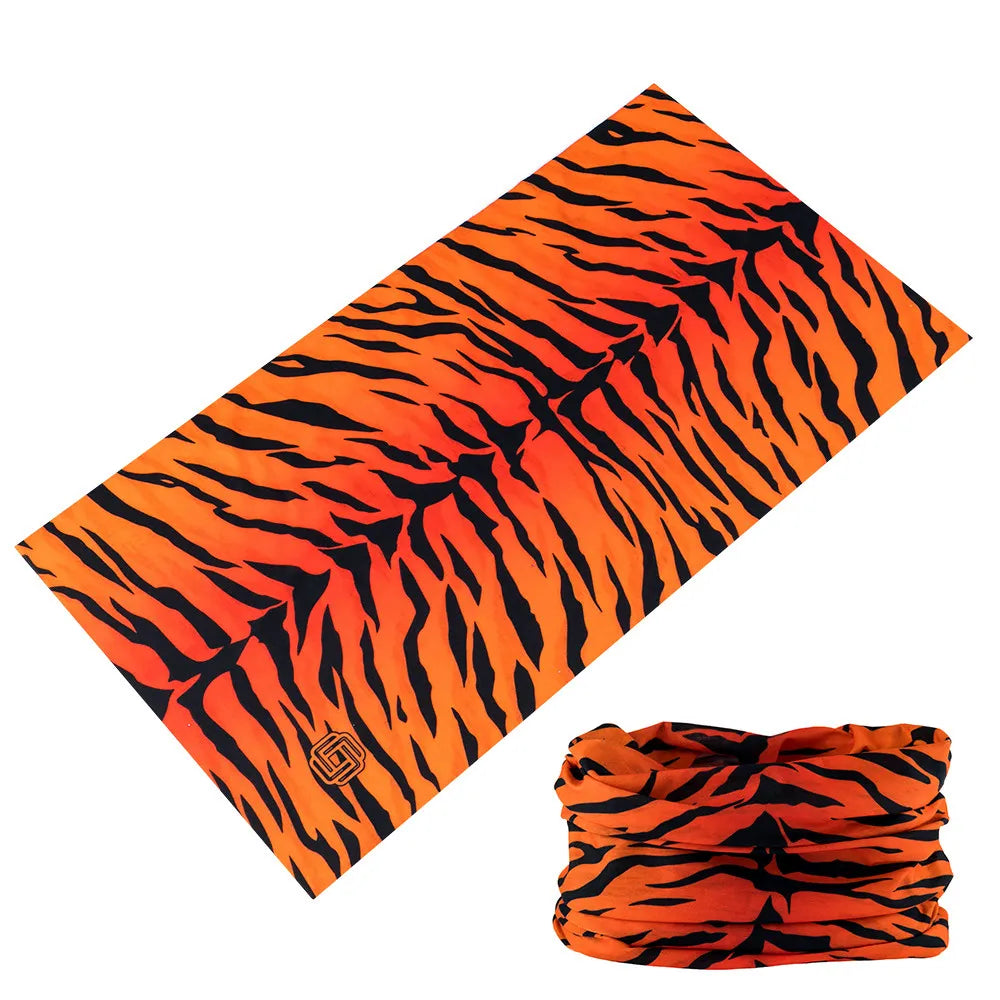 Beautiful Leopard Print Headdress Deporte Sport Face Mask For Women Cycling Bandanas Tube Headband Female Balaclava Head Scarf