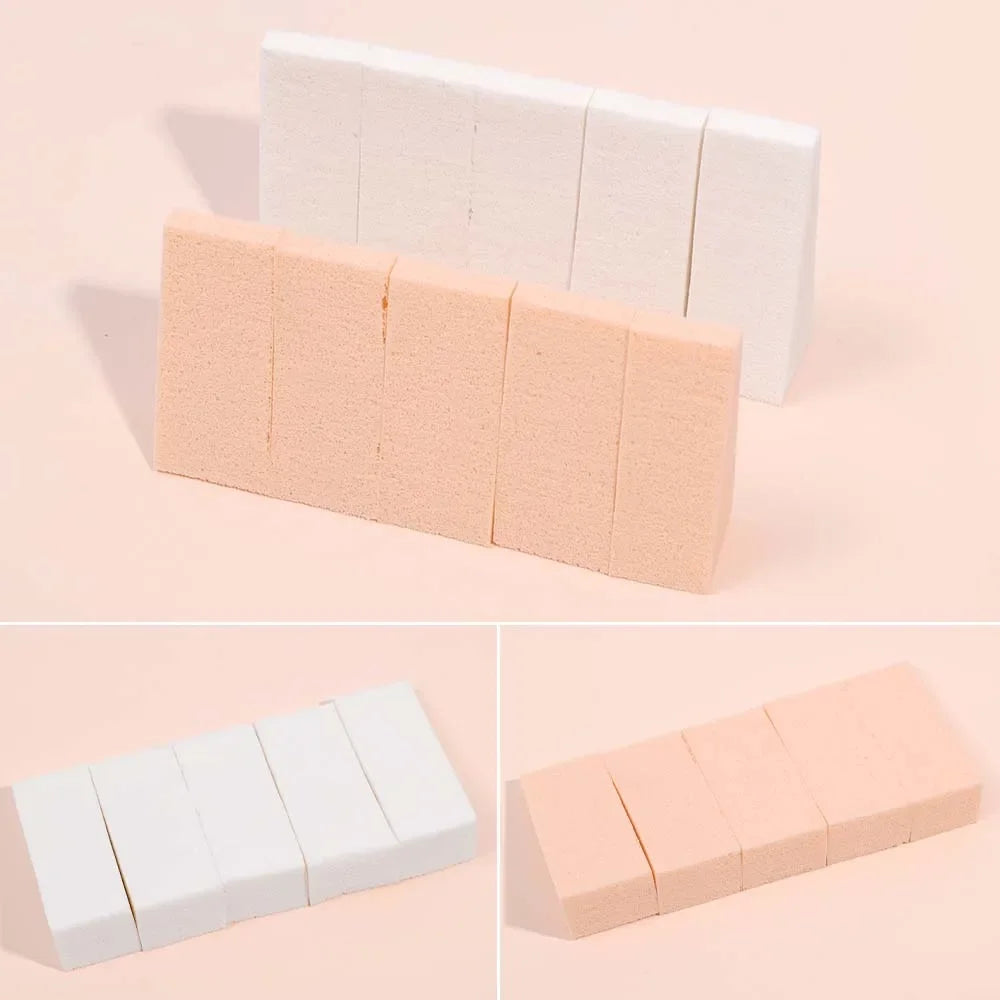 100pcs Foundation Makeup Sponge Block Hydrophilic Firm Sponge Non Latex Cosmetic Powder Puff Wet and Dry Makeup Puff Beauty Tool