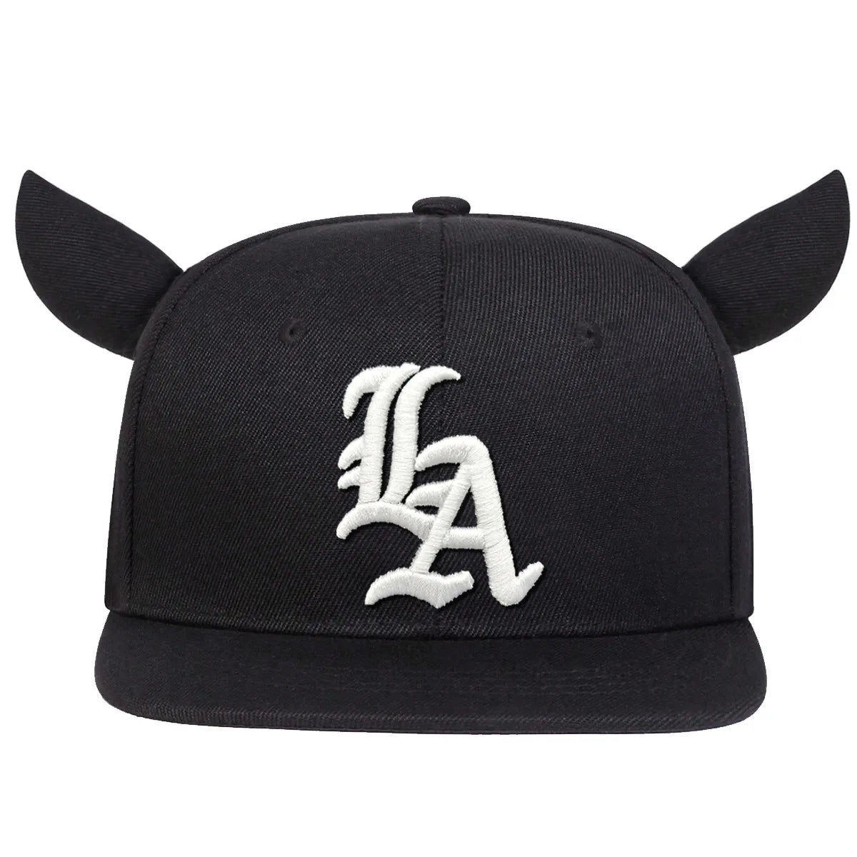 Unisex Personality Letter Embroidery Ox Horn Hip-hop Hats Outdoor Adjustable Casual Baseball Caps Sunscreen Hat