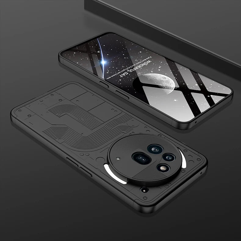 For Nothing Phone3a Pro Matte Hard PC Shockproof 360 Full Protection Case For Nothing Phone 3a Pro Three-stage Combination Cover