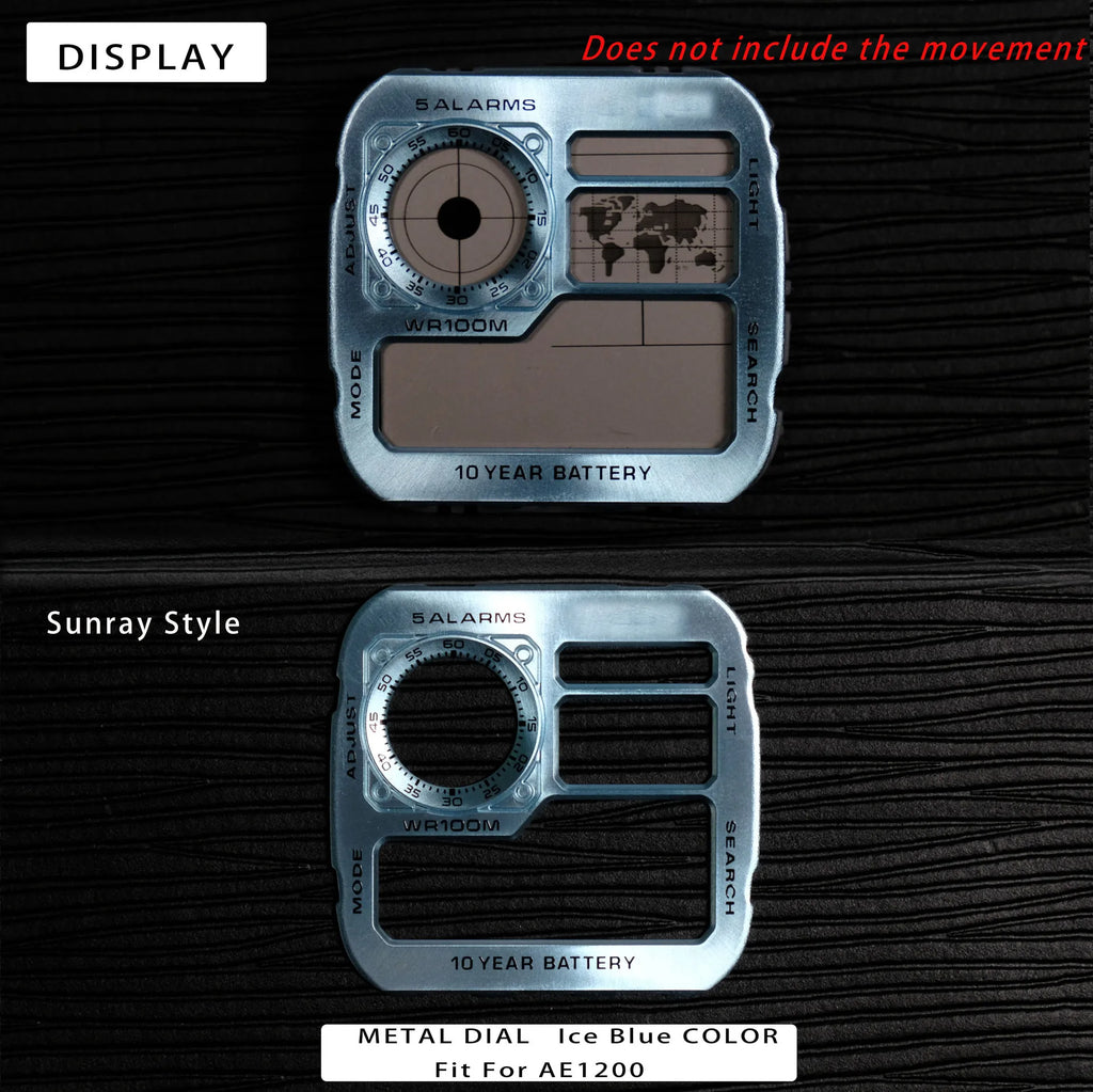Color Display Film for Casio AE-1200 AE-1300, DIY Screen Modification Overlay Sticker, High-Quality Watch Dial Upgrade Kit