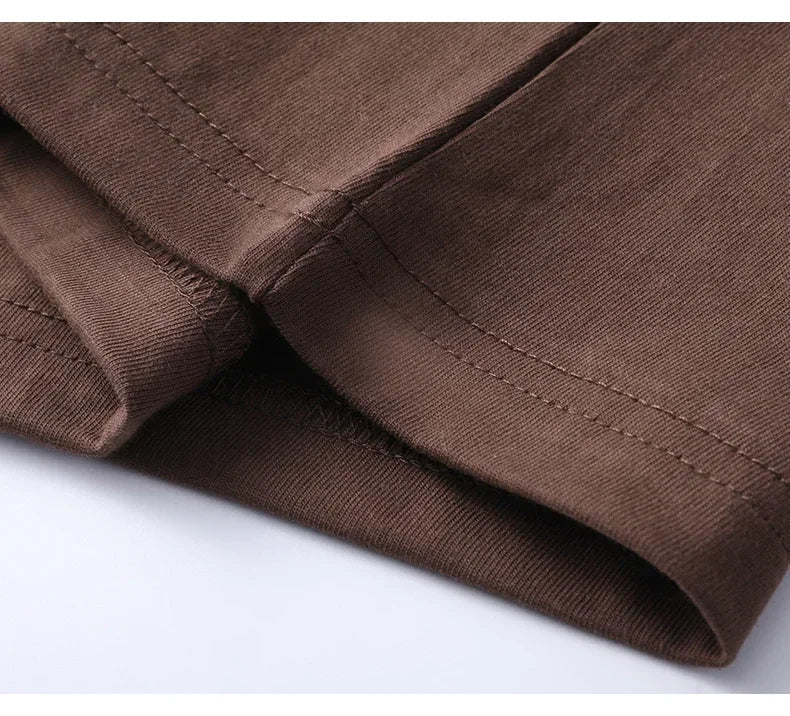 Summer  100% Pure Cotton Men's Short Sleeve Round Neck Fashionable Style Half Sleeved Top Breathable T Shirt Short Sleeve