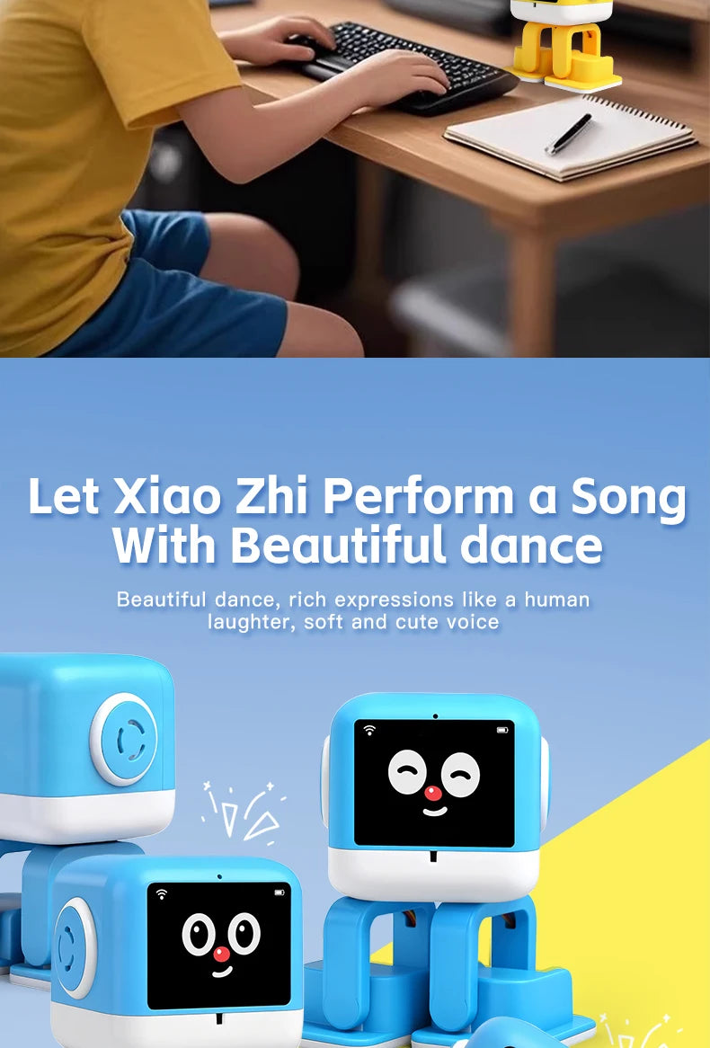 Smart AI Robot WiFi Early Education Toys for Children Speech Recognition & Voice Interactive Educational Learning Machine