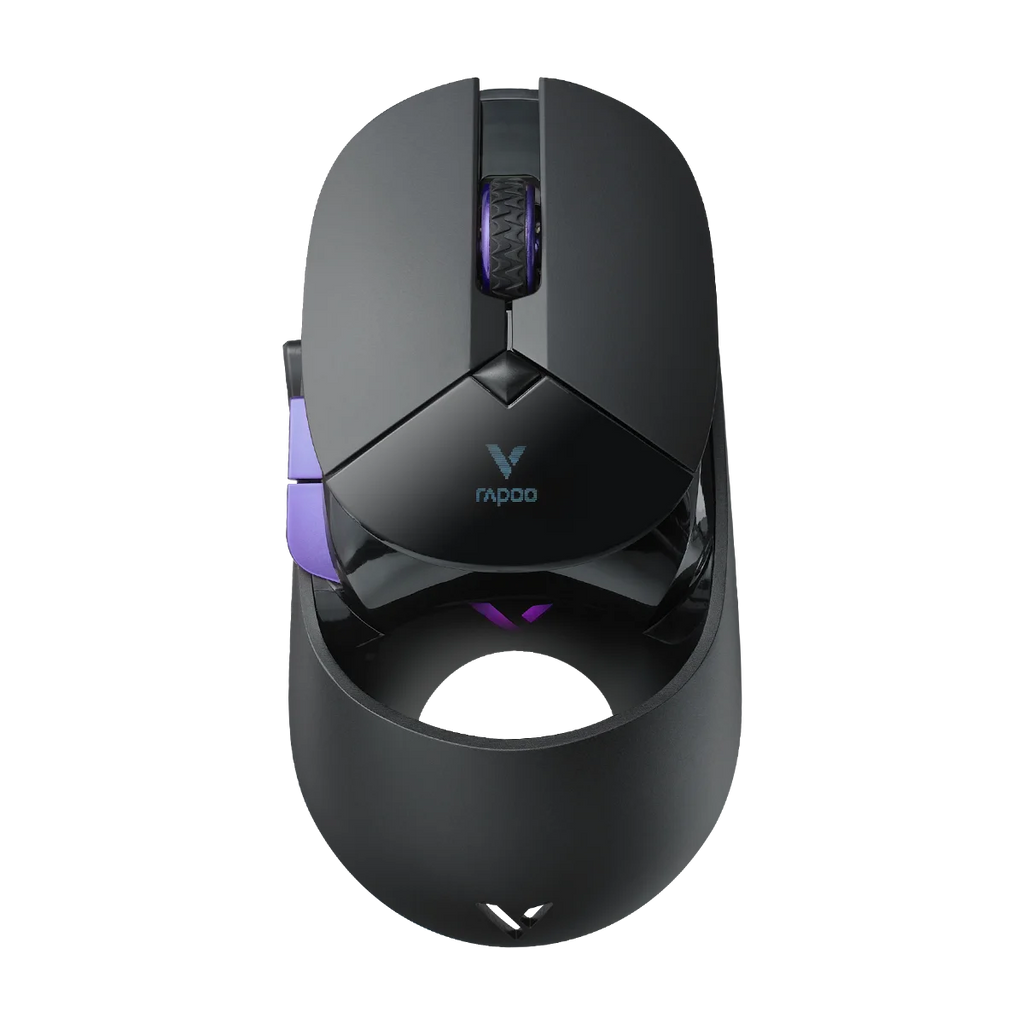 Rapoo VT960PRO Wired/ Wireless Gaming Mouse PAW3395 Sensor 26000 DPI OLED Display 9 Programmable Buttons On-Board Memory Black