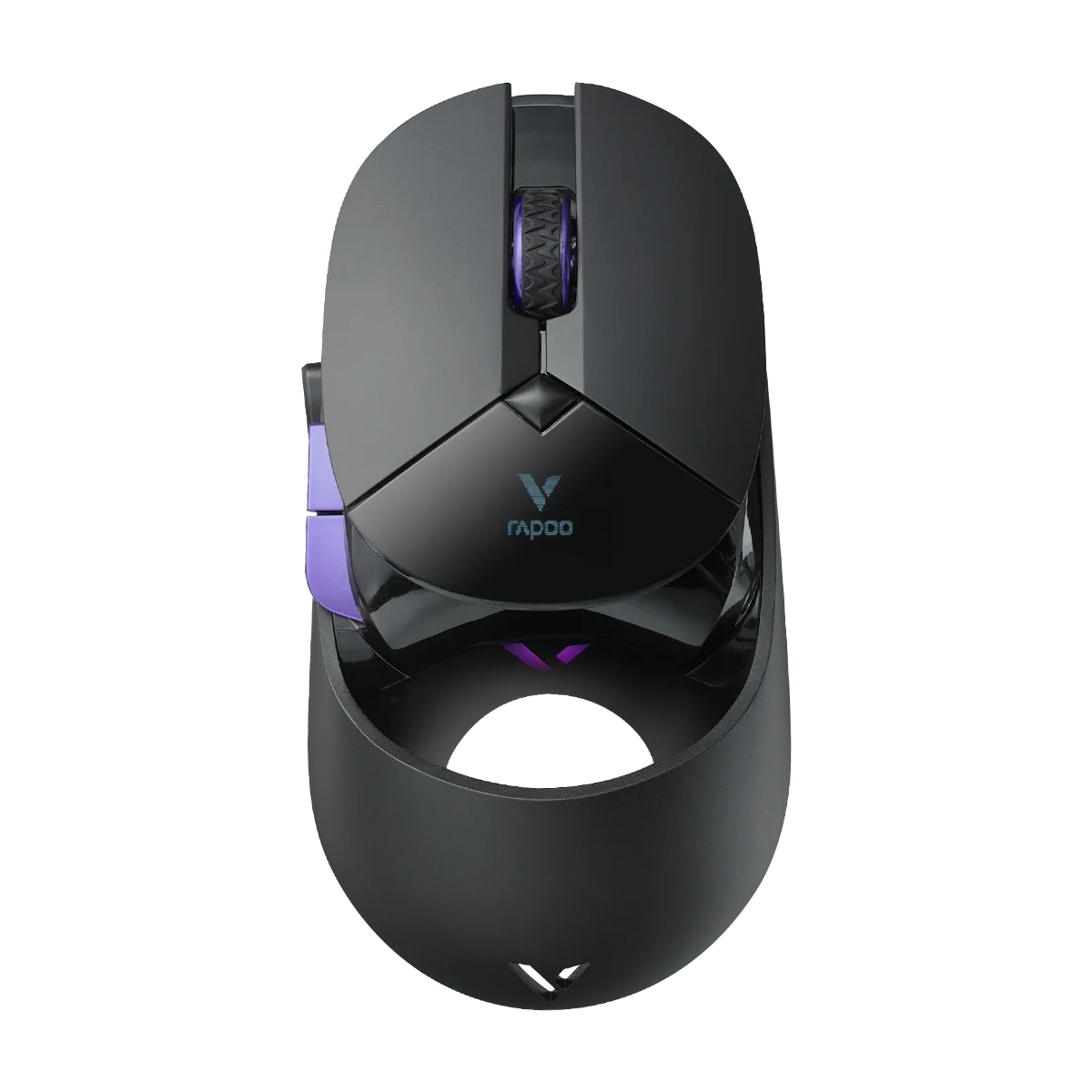 Rapoo VT960PRO Wired/ Wireless Gaming Mouse PAW3395 Sensor 26000 DPI OLED Display 9 Programmable Buttons On-Board Memory Black