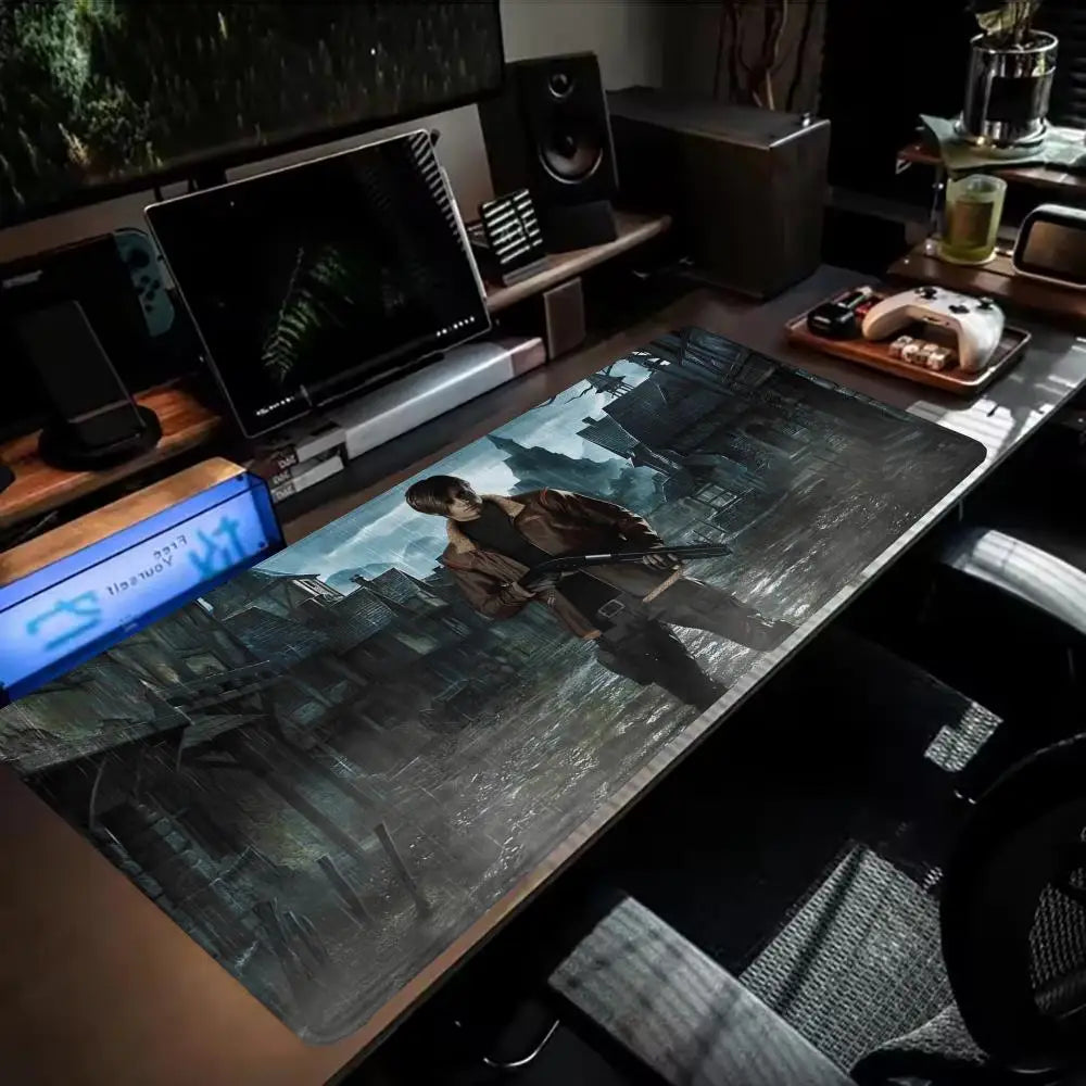 Xxl Mouse Pad Gamer R-Resident Evil 4 Pc Cabinet Game Keyboard Desk Mat Computer Gaming Accessories Leon S. Kennedy Big Mousepad